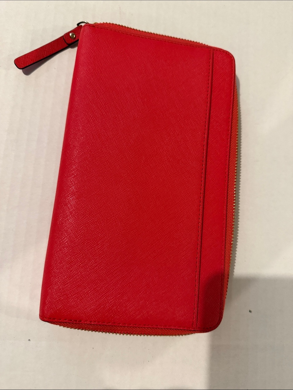 kate spade Bright Red Zip Wallet with Gold Hardware - Picture 2 of 3